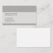 Beruflicher, hoch entwickelter Schlichter moderner Visitenkarte (Vorne/Hinten)