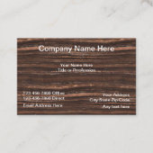Beruflicher hölzerner Hintergrund Visitenkarte (Vorderseite)