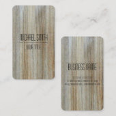 Beruflicher hölzerner Korn-Blick #9 Visitenkarte (Vorne/Hinten)