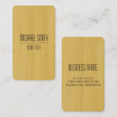 Beruflicher Holzkörner Look #10 Visitenkarte (Vorne/Hinten)