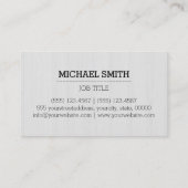 Beruflicher Holzkörner Look #5 Visitenkarte (Rückseite)