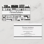 Beruflicher Holzkörner Rustikaler Schreiner Visitenkarte (Vorne/Hinten)