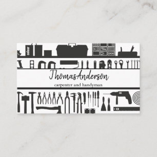 Beruflicher Holzkörner Rustikaler Schreiner Visitenkarte