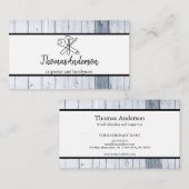 Beruflicher Holzkörner Rustikaler Schreiner Visitenkarte (Vorne/Hinten)