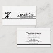 Beruflicher Holzkörner Rustikaler Schreiner Visitenkarte (Vorne/Hinten)