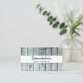 Beruflicher Holzkörner Rustikaler Schreiner Visitenkarte (Stehend Vorderseite)