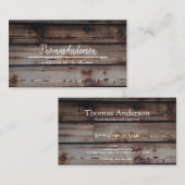 Beruflicher Holzkörner Rustikaler Schreiner Visitenkarte (Vorne/Hinten)