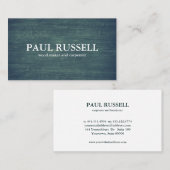 Beruflicher Holzkörner Rustikaler Tischler Visitenkarte (Vorne/Hinten)