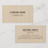 Beruflicher Holzkörner Visitenkarte (Vorne/Hinten)