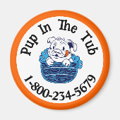 Beruflicher Hundebau Magnet (Vorne)