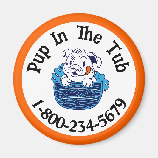 Beruflicher Hundebau Magnet (Vorne)