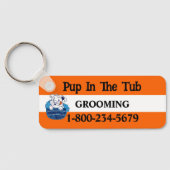 Beruflicher Hundebau Schlüsselanhänger (Rückseite)