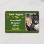 Beruflicher Hundeschalter Visitenkarte (Vorderseite)