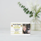 Beruflicher Hundeschalter Visitenkarte (Stehend Vorderseite)