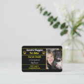 Beruflicher Hundeschalter Visitenkarte (Stehend Vorderseite)