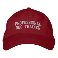 Beruflicher Hundetrainer, rot und silber