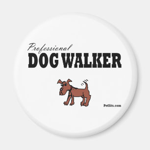 Beruflicher Hundewanderer Magnet