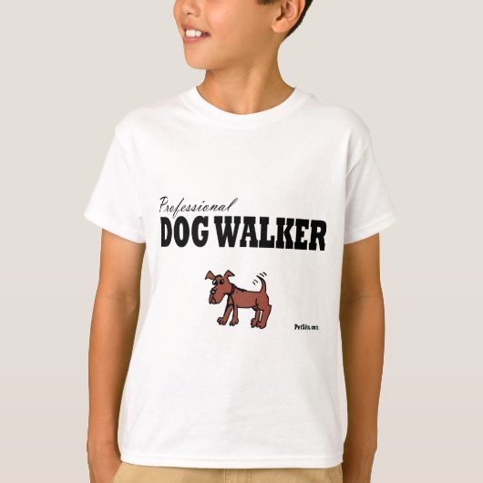 Beruflicher Hundewanderer T-Shirt (Vorderseite)