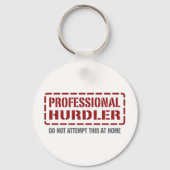 Beruflicher Hurdler Schlüsselanhänger (Vorderseite)