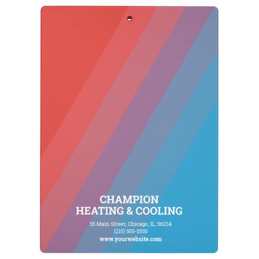 Beruflicher HVAC Klemmbrett (Rückseite)