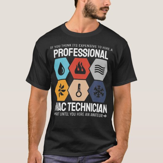 Beruflicher HVAC-Techniker Heizung HVAC Tech T-Shirt (Vorderseite)