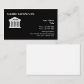 Beruflicher Hypothekengeber Visitenkarte (Vorne/Hinten)