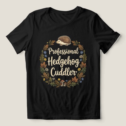 Beruflicher Igelknuddler Tri-Blend Shirt (Design Vorderseite)
