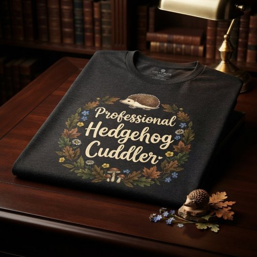Beruflicher Igelknuddler Tri-Blend Shirt