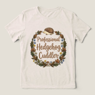 Beruflicher Igelknuddler Tri-Blend Shirt