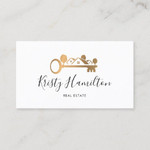 beruflicher Immobilien-Key-Anwesen hinzufügen, bu Visitenkarte