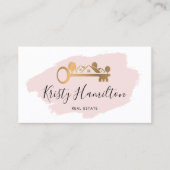 beruflicher Immobilien-Key-Anwesen hinzufügen, bu Visitenkarte (Vorderseite)