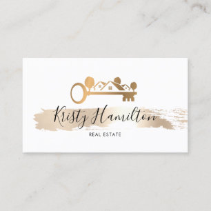 beruflicher Immobilien-Key-Anwesen hinzufügen, bu Visitenkarte