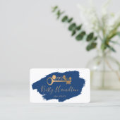 beruflicher Immobilien-Tastenkombination für das e Visitenkarte (Stehend Vorderseite)