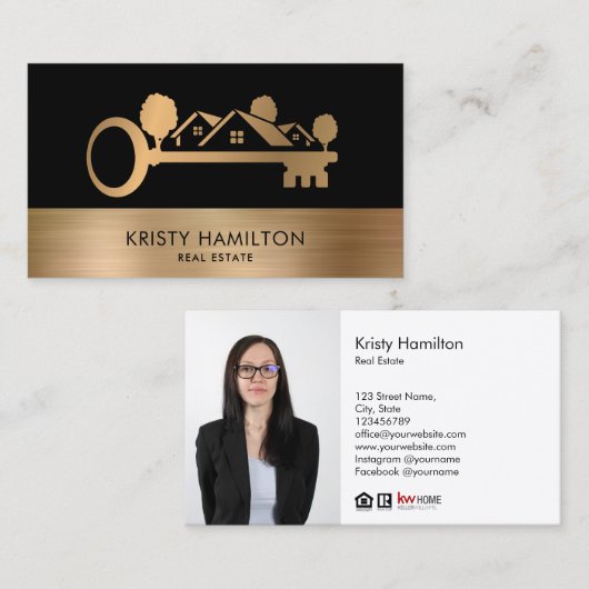 beruflicher Immobilien-Tastenkombinationsbus für d Visitenkarte (Vorne/Hinten)