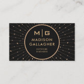 Beruflicher, individuell anpassbarer Schwarzraumko Visitenkarte (Vorderseite)