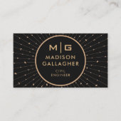 Beruflicher, individuell anpassbarer Schwarzraumko Visitenkarte (Vorderseite)