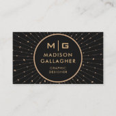 Beruflicher, individuell anpassbarer Schwarzraumko Visitenkarte (Vorderseite)