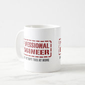 Beruflicher Ingenieur Kaffeetasse (Vorderseite Links)