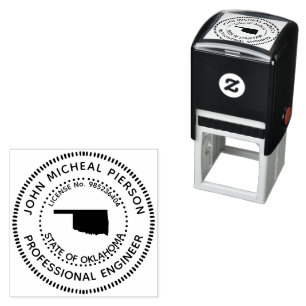 Beruflicher Ingenieur Oklahoma Permastempel