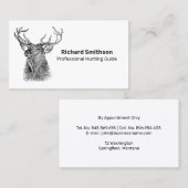 Beruflicher Jagdführer Visitenkarte (Vorne/Hinten)