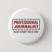 Beruflicher Journalist Button (Vorderseite)