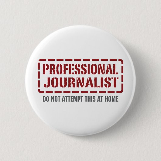 Beruflicher Journalist Button (Vorderseite)