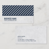 Beruflicher Journalist von Navy Blue Stripes Visitenkarte (Vorne/Hinten)