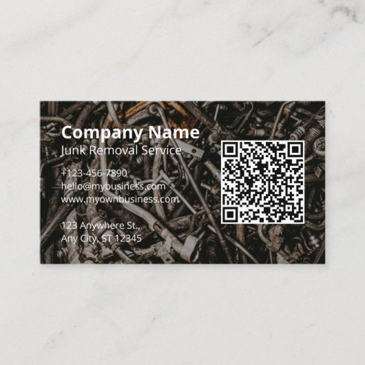 Beruflicher Junk-Entfernungsdienst Visitenkarte (Vorderseite)