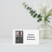 Beruflicher Kaffeemaschinenservice Visitenkarte (Stehend Vorderseite)