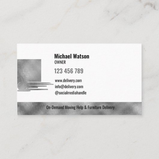 Beruflicher Kastenzug Visitenkarte (Rückseite)