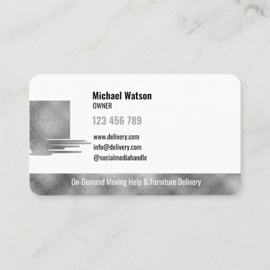 Beruflicher Kastenzug Visitenkarte (Rückseite)