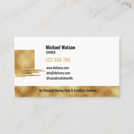 Beruflicher Kastenzug Visitenkarte (Rückseite)