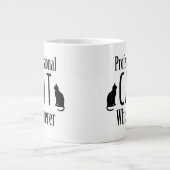 Beruflicher KatzeWhisperer Jumbo-Tasse (Vorderseite)