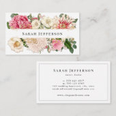 Beruflicher, klassischer, floraler Goldwirbel Visitenkarte (Vorne/Hinten)